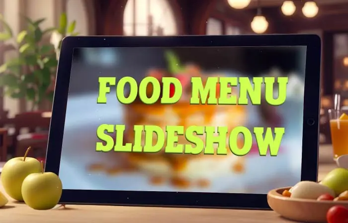 Food Menu 3D Presentation Slideshow